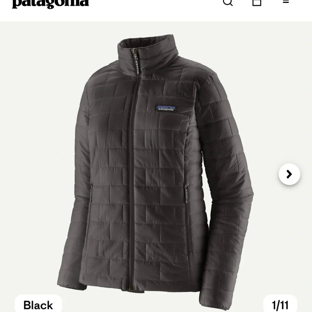 Patagonia Women's Black Nano Puff Jacket - Picture 1 of 12